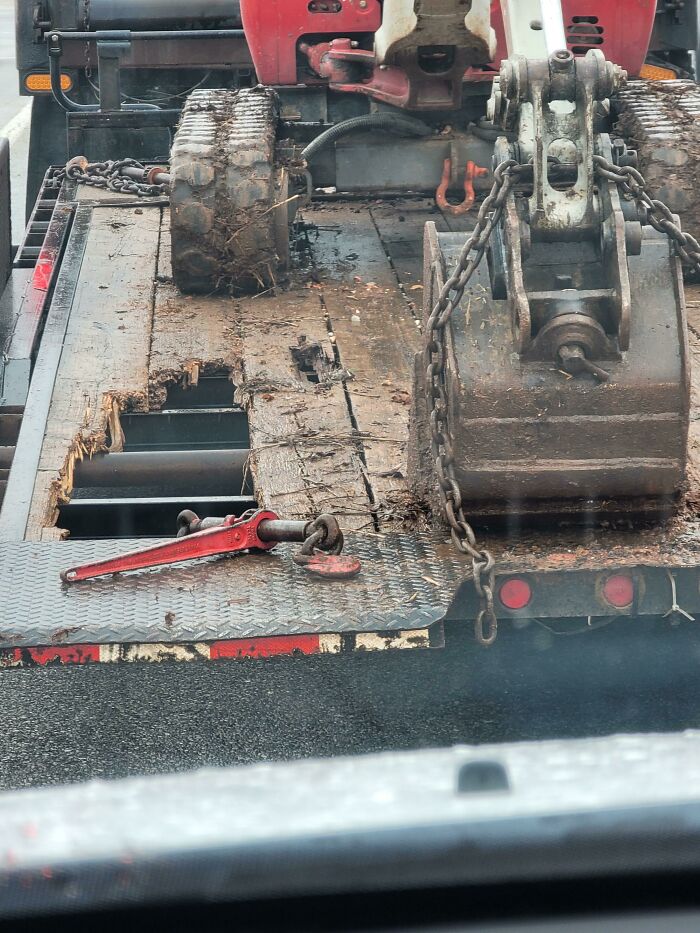 Pulled Up Behind This Disaster While On The Way To My Jobsite