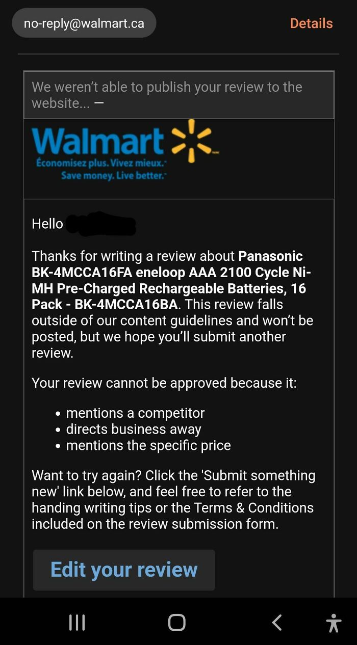 Walmart Does Not Like When You Point Out They're Ripping People Off