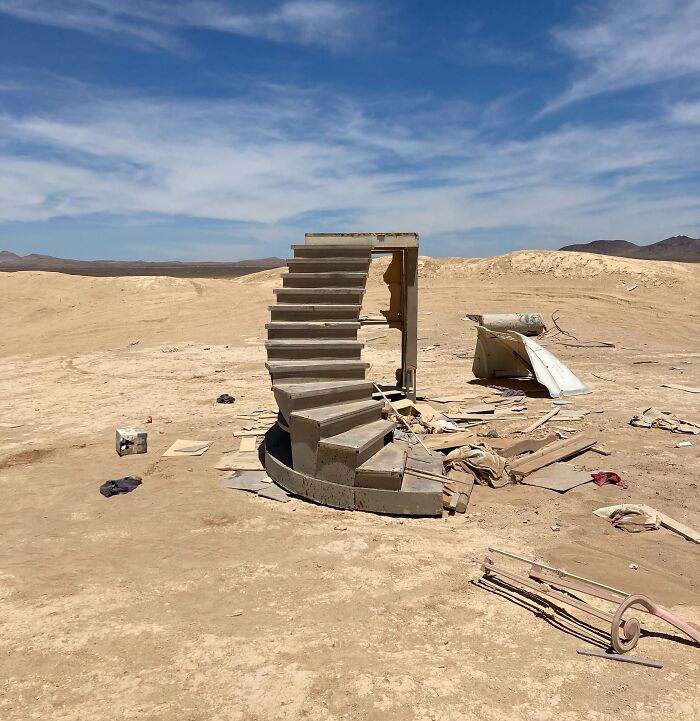 Staircase In The Desert Outside Las Vegas