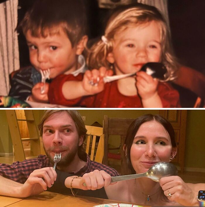 We Recreated A Childhood Photo… From Blue’s Clues Birthday Party To 20 Years Later At Thanksgiving!