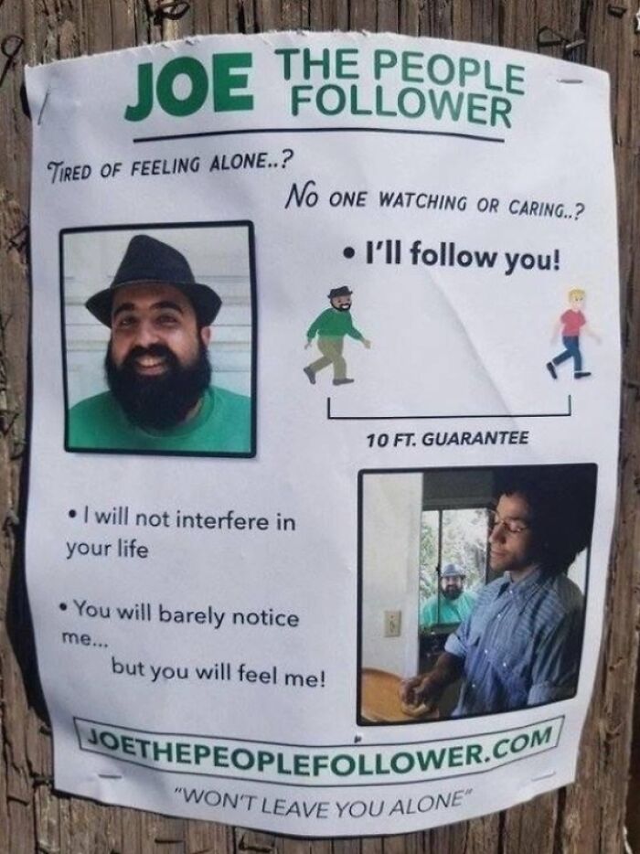 Joe, The People Follower