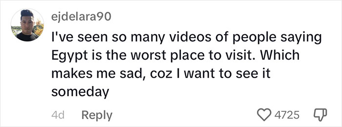 Woman Goes Viral For Revealing What Made Her Trip To Egypt A Nightmare