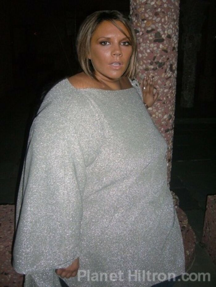 Victoria Beckham photoshopped to look like an ordinary person