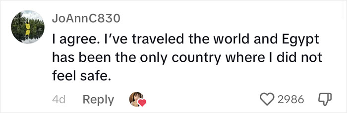Woman Goes Viral For Revealing What Made Her Trip To Egypt A Nightmare