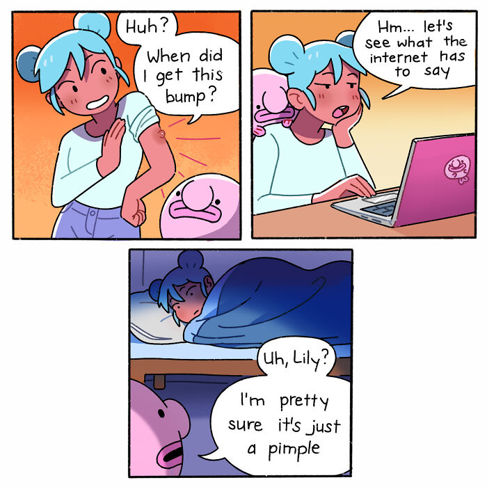 A Comic About A Pimple