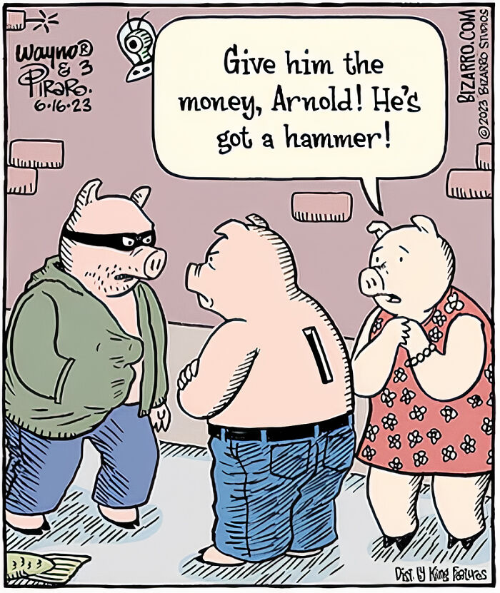 Artist Illustrates Bizarre And Absurd Situations In Humor Comics (New Comics)