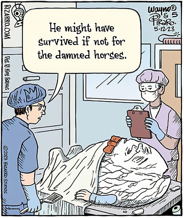 Artist Illustrates Bizarre And Absurd Situations In Humor Comics (New Comics)