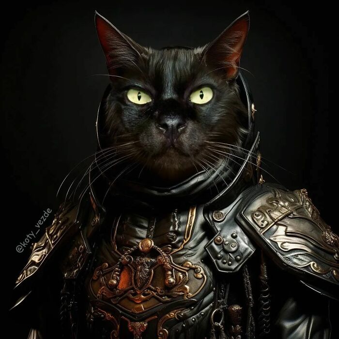 A classical painting of a cat by Galina Bugaevskaya