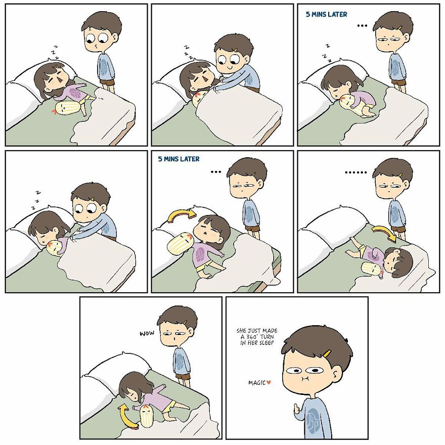 Artist Makes Comics About His Childhood Friend Who Became His Girlfriend, And Over 600,000 Followers Love Them