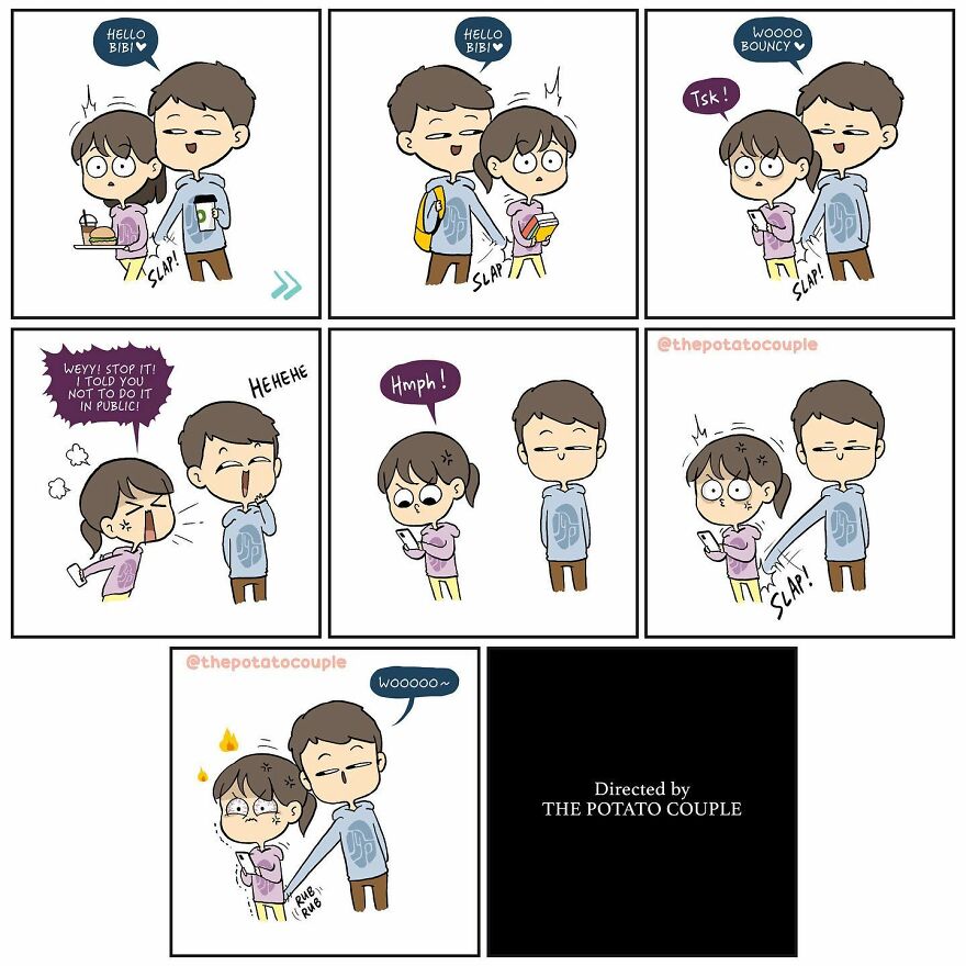 Artist Makes Comics About His Childhood Friend Who Became His Girlfriend, And Over 600,000 Followers Love Them