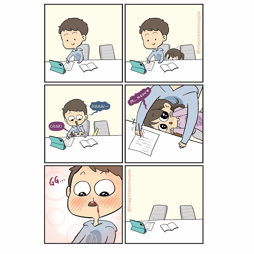 Artist Makes Comics About His Childhood Friend Who Became His Girlfriend, And Over 600,000 Followers Love Them