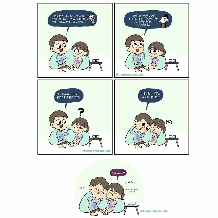 Artist Makes Comics About His Childhood Friend Who Became His Girlfriend, And Over 600,000 Followers Love Them