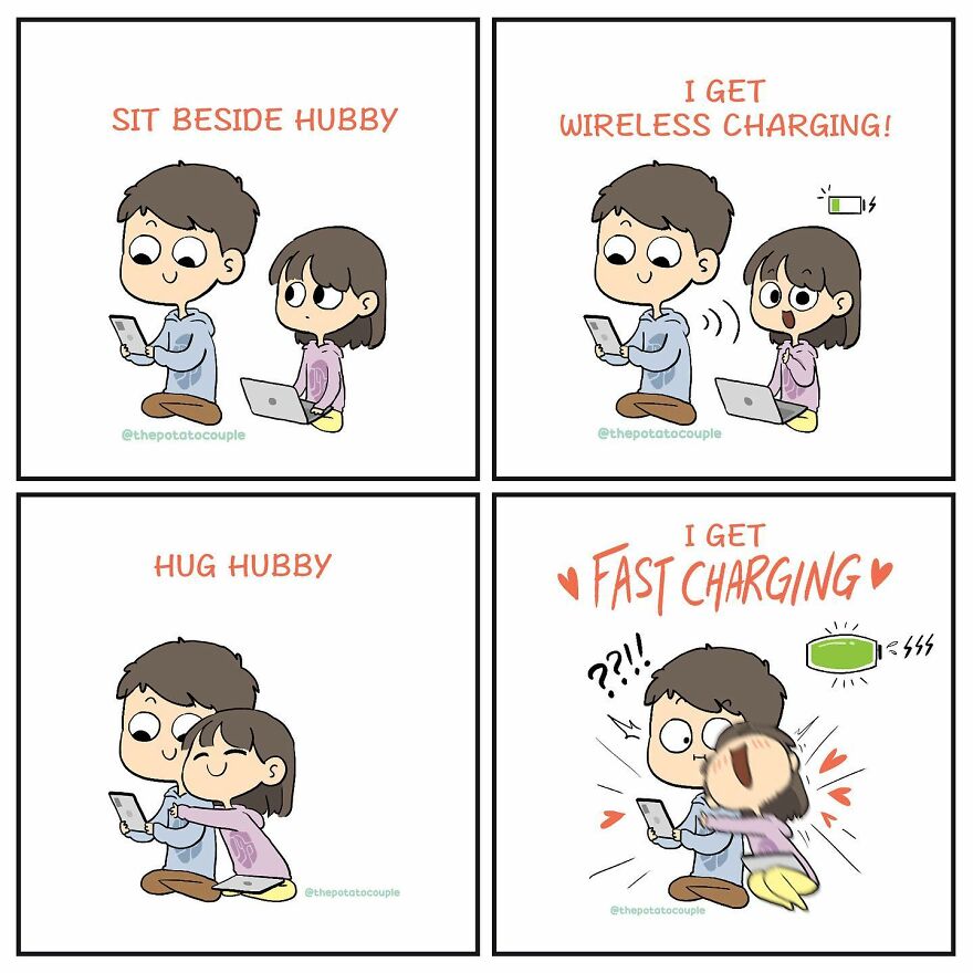 Artist Makes Comics About His Childhood Friend Who Became His Girlfriend, And Over 600,000 Followers Love Them