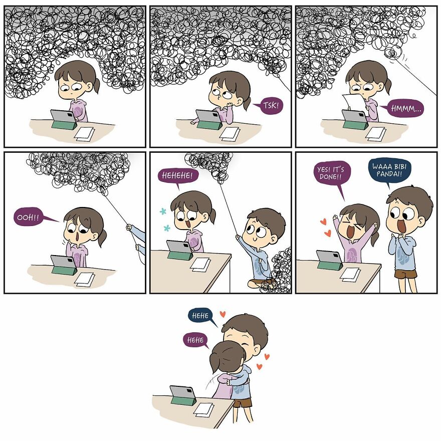 Artist Makes Comics About His Childhood Friend Who Became His Girlfriend, And Over 600,000 Followers Love Them