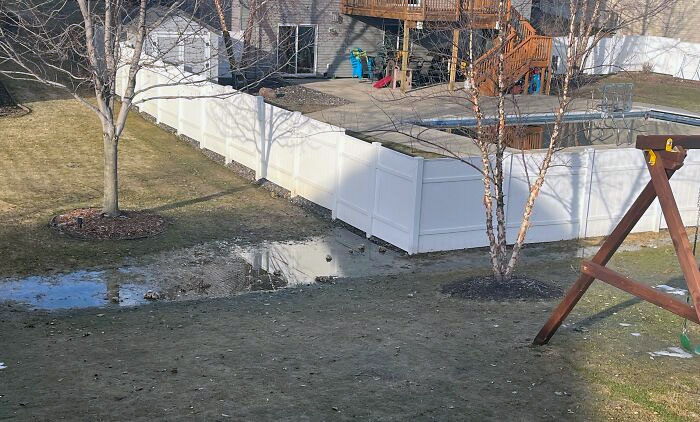 Is This Normal? Neighbor Pumping Water From The Pool Under Their Fence Into My And Other Neighbors' Yard