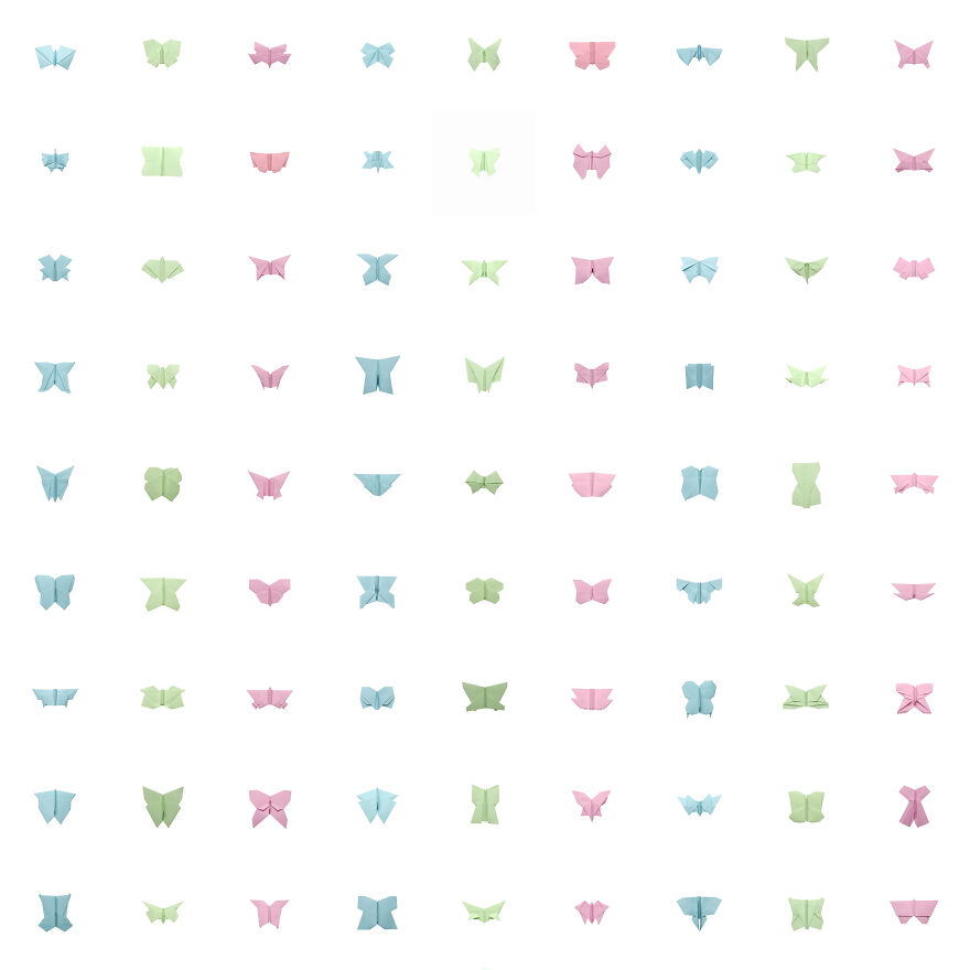 I Made Over 1000 Origami Butterflies (22 Pics)
