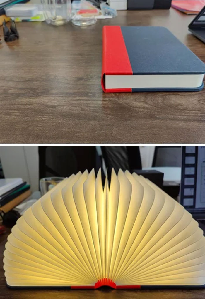 Desk Lamp Shaped Like A Book