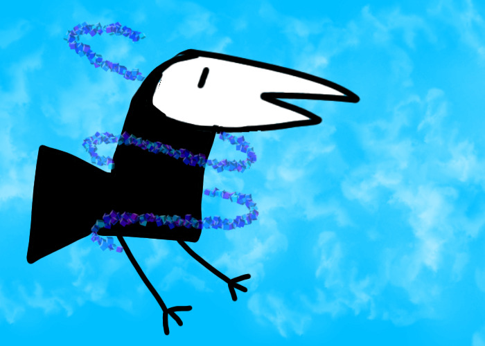 Here Is A Picture Of A Creature Called A Crowed In The Sky (July 29, 2022)