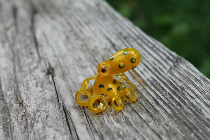 I Made Glass Octopus Inspired By The Blue-Ringed Beauty (5 Pics) I Made Glass Octopus Inspired By The Blue-Ringed Beauty (5 Pics)