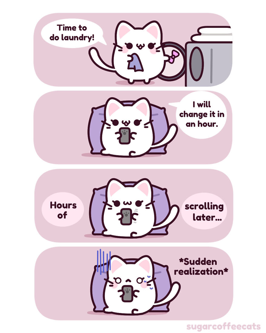 I Created These Cute Cat Comics To Find Joy In The World Again