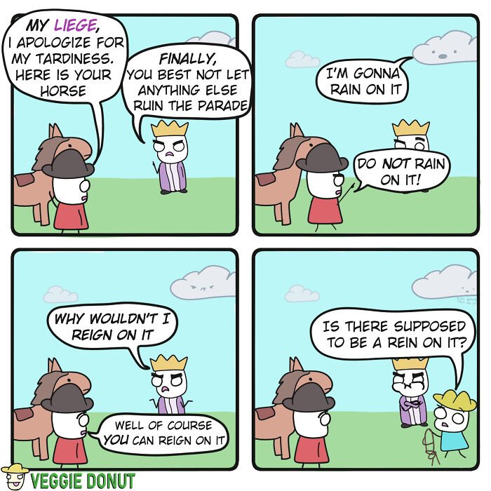 Comics About A Pair Of Friends, A King And A Cloud veggiedonut