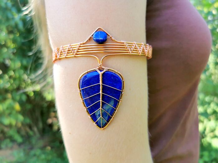 I Used Ten Meters Of Coated Copper Wire For This Elven Armlet