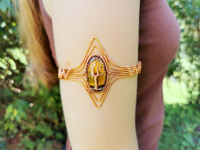 I Used Ten Meters Of Copper Wire To Make This Piece Of Jewelry (7 Pics)