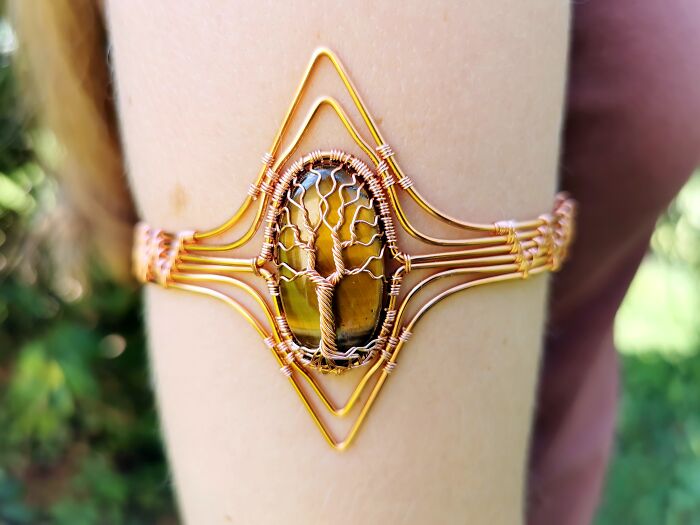 I Used Ten Meters Of Copper Wire To Make This Piece Of Jewelry (7 Pics)