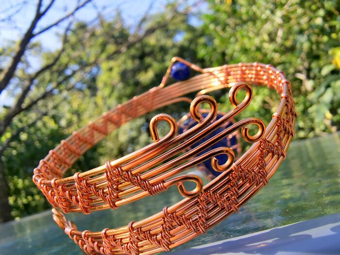 I Used Ten Meters Of Coated Copper Wire For This Elven Armlet