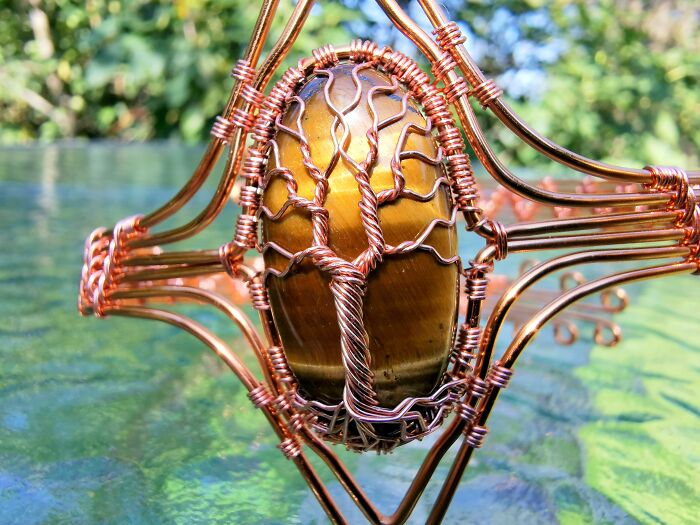 I Used Ten Meters Of Copper Wire To Make This Piece Of Jewelry (7 Pics)