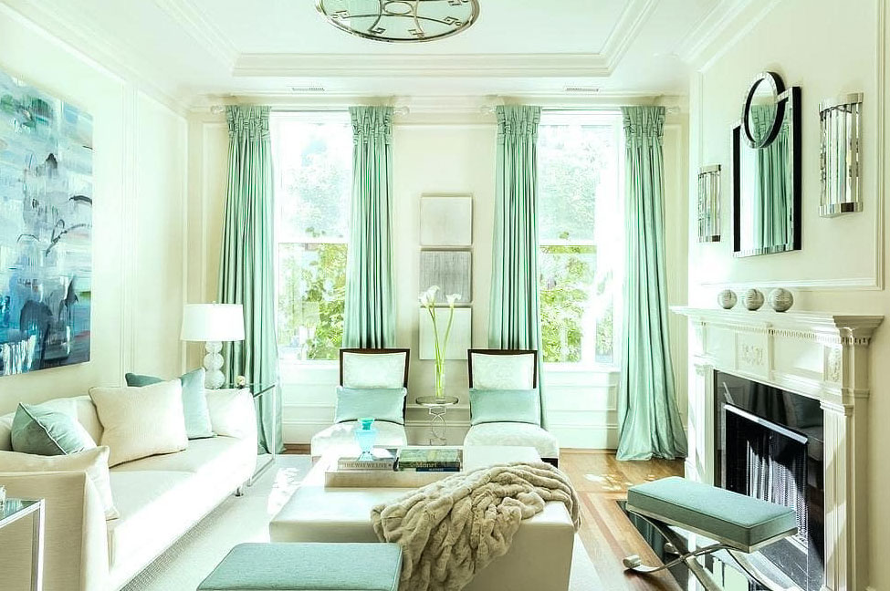 Minty living room curtains Minty living room curtains