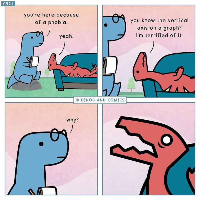 A heartwarming comic about dinosaurs finding hope in each other