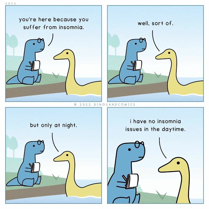 A heartwarming comic about dinosaurs finding hope in each other