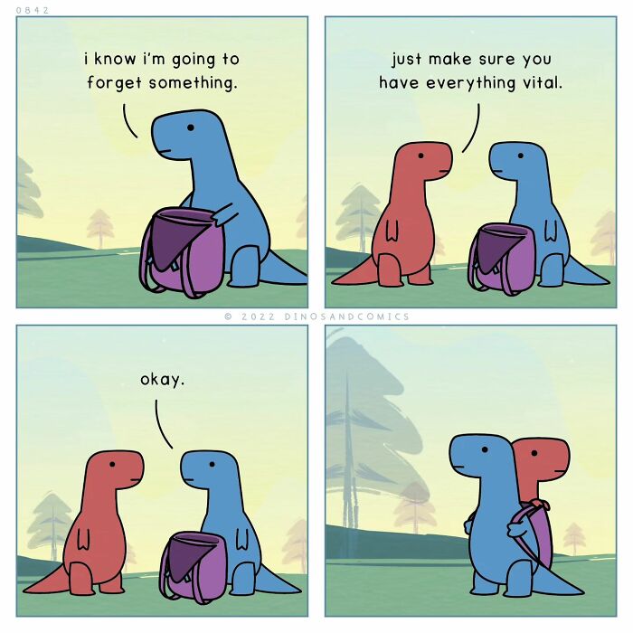 A heartwarming comic about dinosaurs finding hope in each other