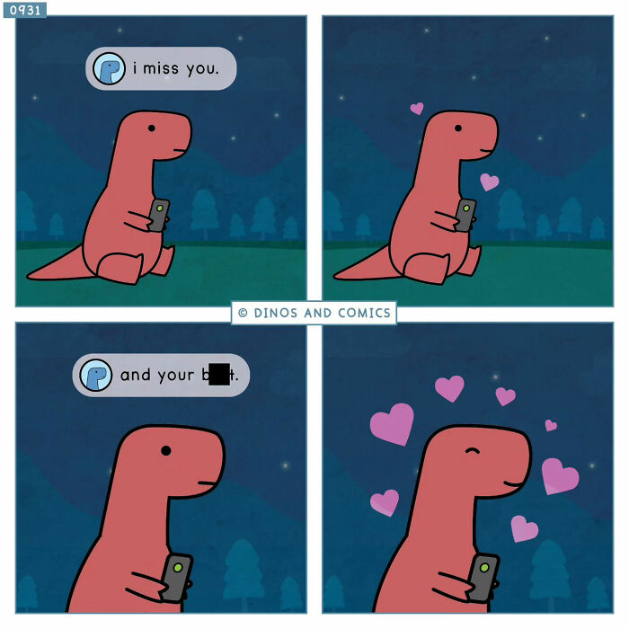 A heartwarming comic about dinosaurs finding hope in each other