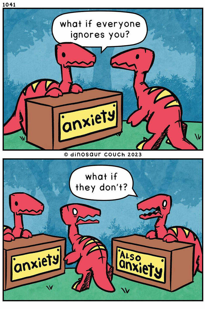 A heartwarming comic about dinosaurs finding hope in each other
