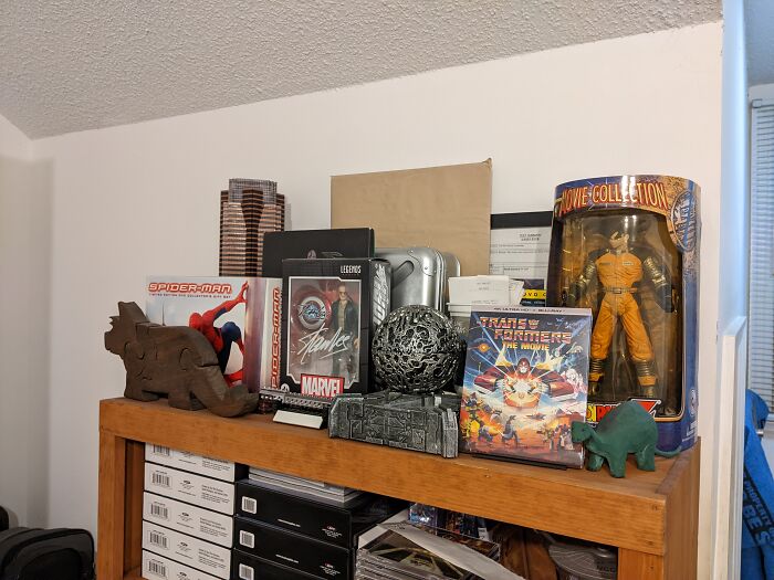 Among Other More Mundane Things A Couple Of Hand Made Dinosaurs One Of My Grandparents Made Me