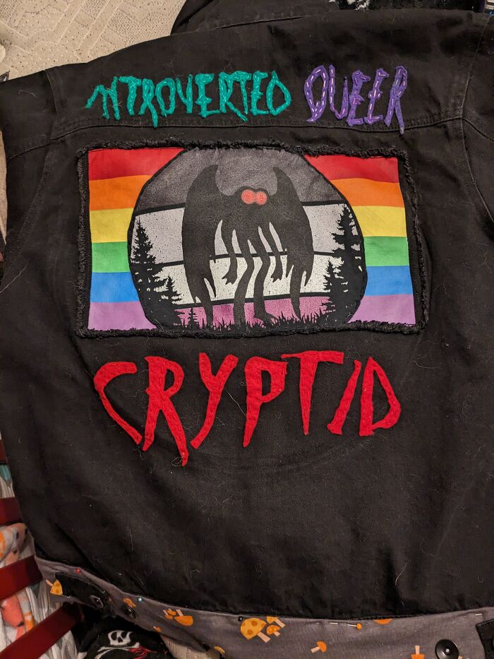 The Back Of A Jacket I'm Working On For My Daughters Birthday