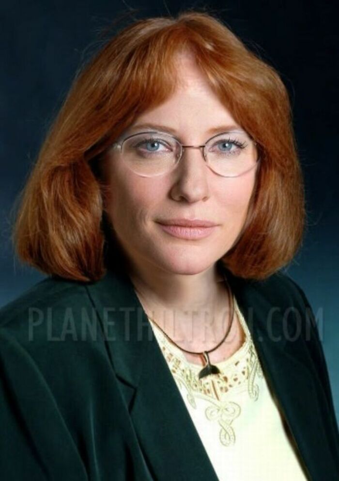 Cate Blanchett photoshopped to look like an ordinary person