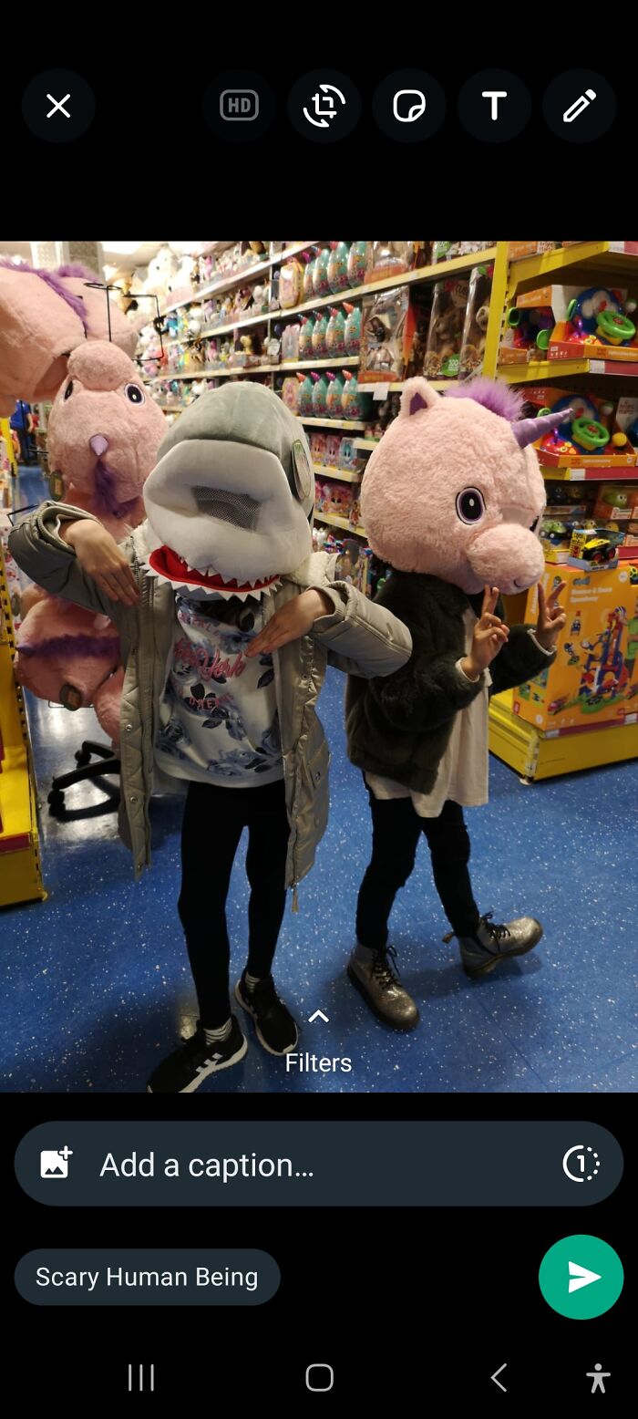 This Is Me Years Ago With A Unicorn Head. I'm Most Definitely An Animal. Also, Dont Mind The Uncropped Photo 🤭