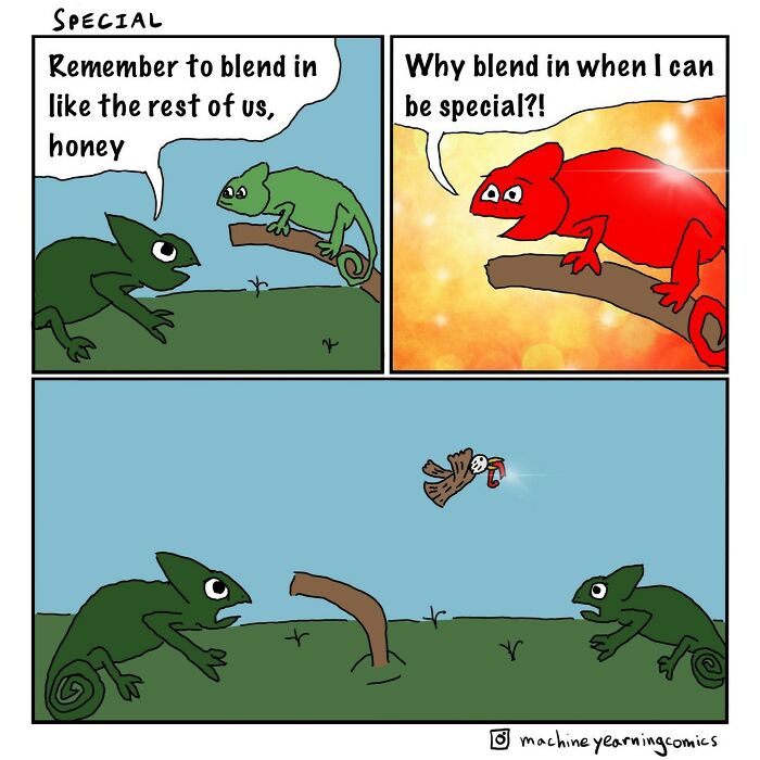 This Artist Makes Hilarious And Dark
comics With Unexpected Twists ( New Pics)