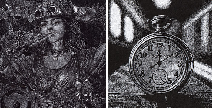 My Daughter Got Me A Black Sketchbook A Couple Of Years Ago, Here Are 30 New White Dot Drawings That I Made