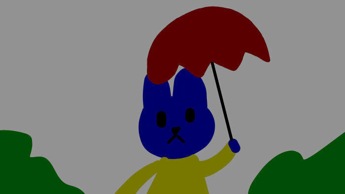 Here Is A Picture Of A Rabbit In The Rain (October 12, 2022)