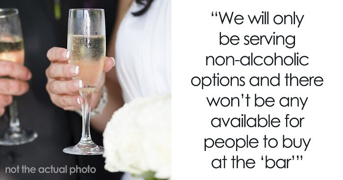 Bride Wants To Keep The Reasoning Behind Alcohol-Free Wedding Secret, Friends Put Her Under Fire