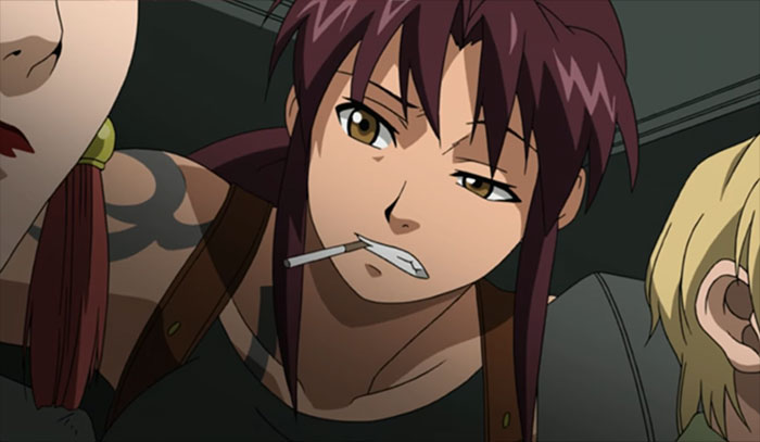 Anime character with a cigarette in mouth, showcasing themes of sadness and loss.