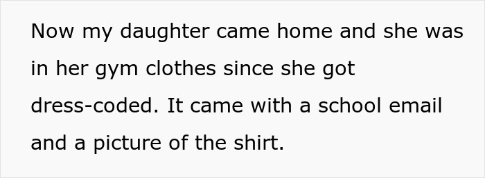 Parent Unwilling To Confront School For 'Dress Coding' Their Daughter, Gets Dubbed A Jerk Parent Unwilling To Confront School For 'Dress Coding' Their Daughter, Gets Dubbed A Jerk