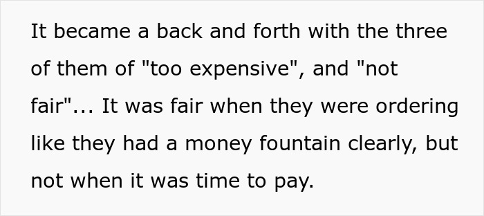 Man Refuses To Pay $825 Bill After Friend&rsquo;s Guests Go Crazy With Ordering