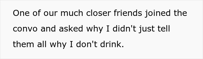 Bride Wants To Keep The Reasoning Behind Alcohol-Free Wedding Secret, Friends Put Her Under Fire Bride Wants To Keep The Reasoning Behind Alcohol-Free Wedding Secret, Friends Put Her Under Fire