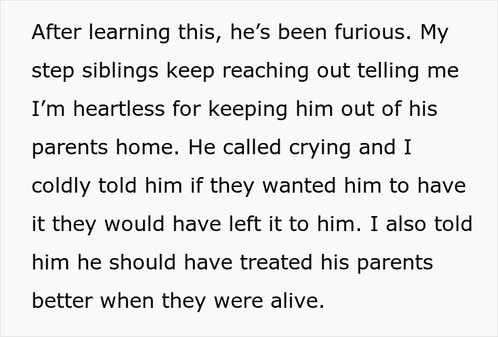 Woman Inherits Her Childhood Home, Leaves Abusive Dad And Witch Stepmom In A Decrepit RV