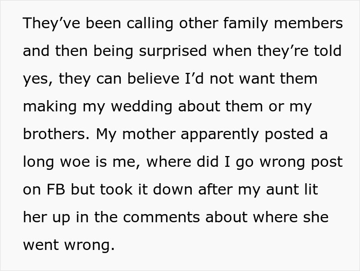 Parents Demand Daughter Plan Her Wedding Around Brothers&rsquo; Needs, Get Uninvited And Blocked